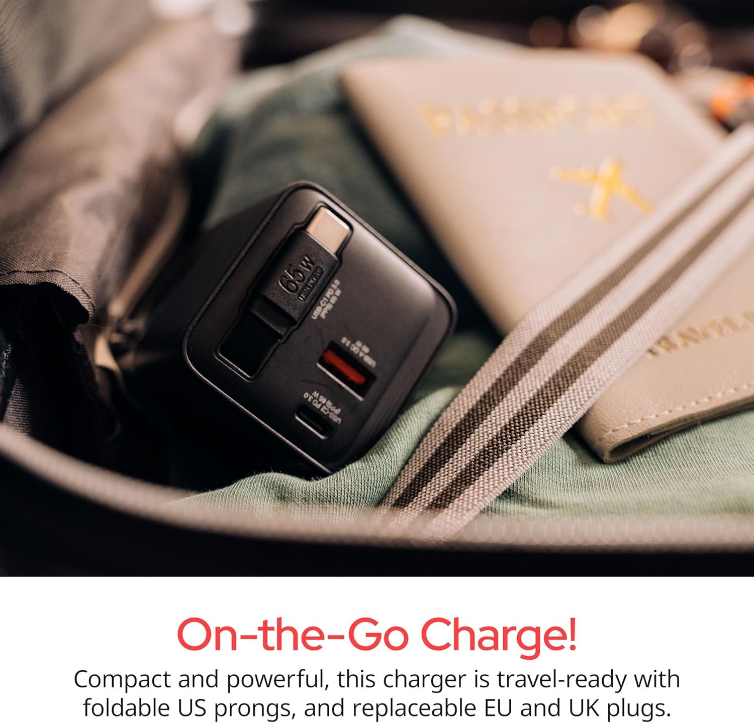Verbatim - 65W 2 Port With Retractable Cable