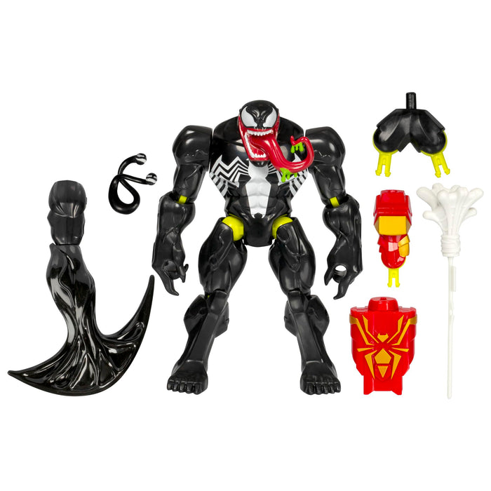 Spider-Man MixMashers Marvel, Veneno, Figura Deluxe Personalizable Mix-and-Match y Accesorios
