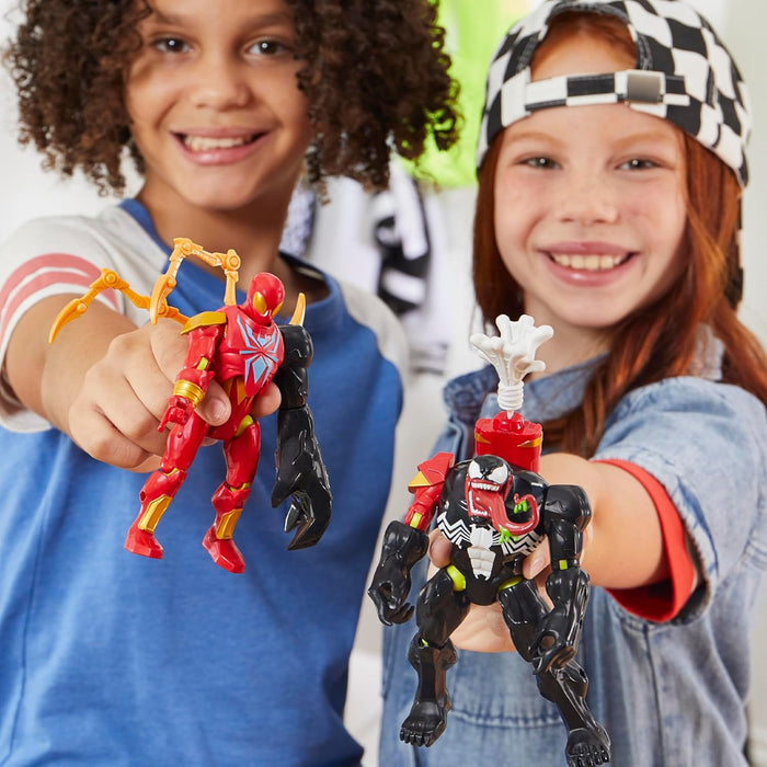 Spider-Man MixMashers Marvel, Veneno, Figura Deluxe Personalizable Mix-and-Match y Accesorios