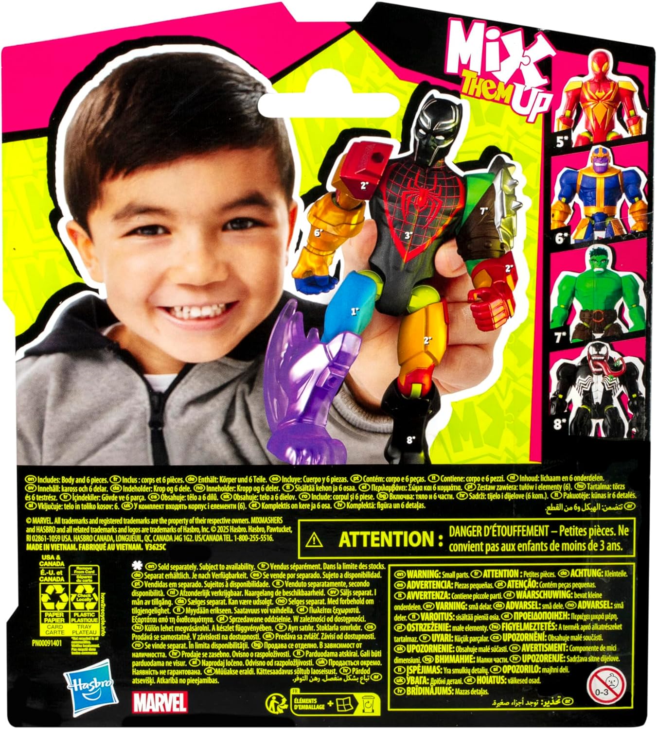 AVENGERS MixMashers Marvel Black Panther Mix-And-Match Action Figure & Accessories