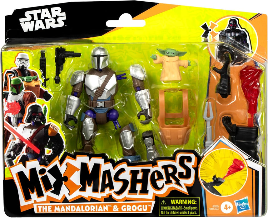 Star Wars MixMashers the Mandalorian and Grogu Customise Mix-And-Match Deluxe Action Figure Set & Accessories