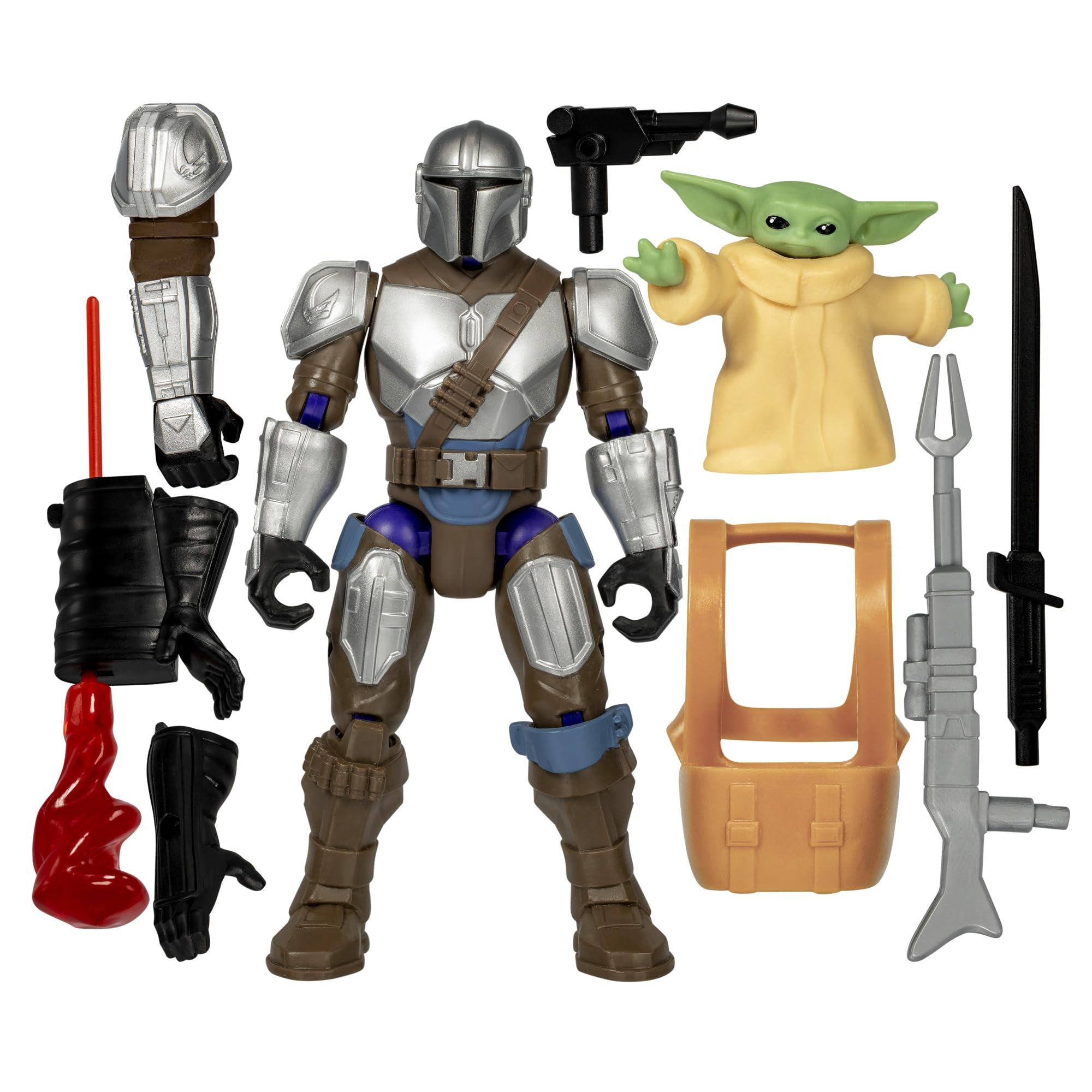 Star Wars MixMashers the Mandalorian and Grogu Customise Mix-And-Match Deluxe Action Figure Set & Accessories