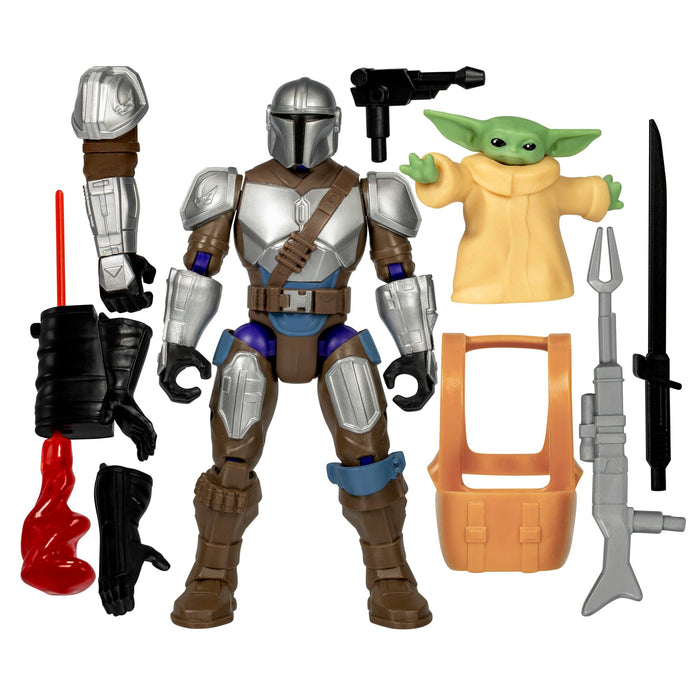 Star Wars MixMashers the Mandalorian and Grogu Customise Mix-And-Match Deluxe Action Figure Set & Accessories