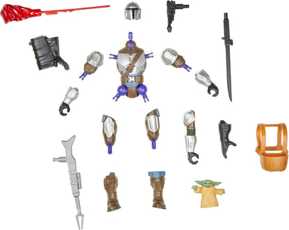 Star Wars MixMashers the Mandalorian and Grogu Customise Mix-And-Match Deluxe Action Figure Set & Accessories