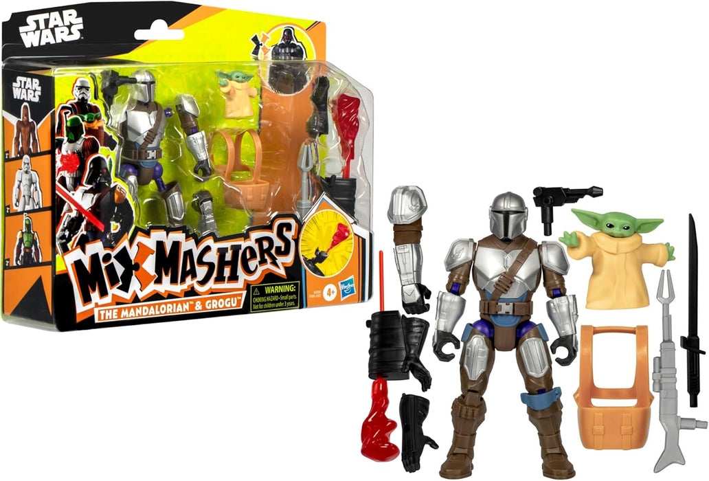 Star Wars MixMashers the Mandalorian and Grogu Customise Mix-And-Match Deluxe Action Figure Set & Accessories