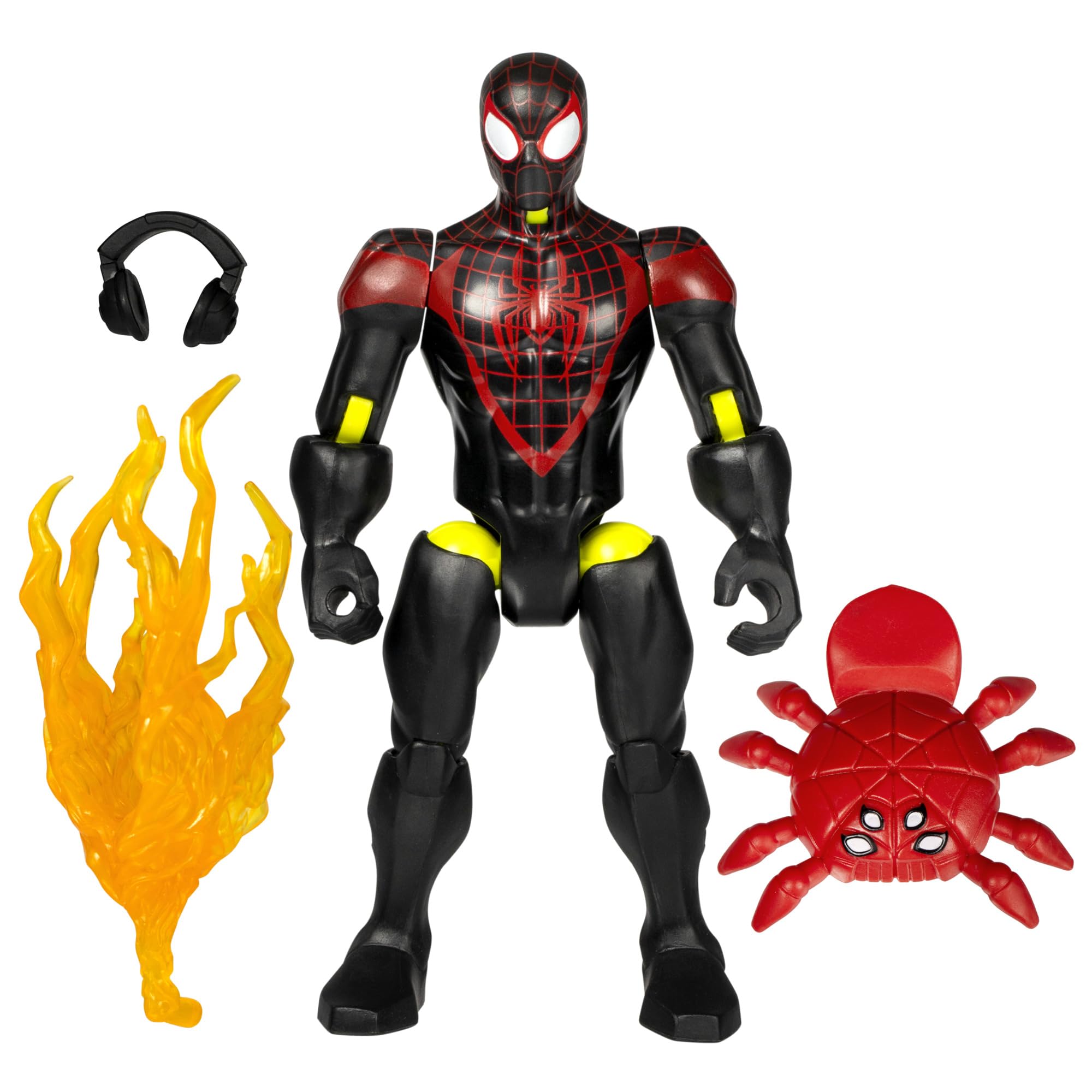 SPIDER-MAN MixMashers Marvel Miles Morales Mix-And-Match Action Figure & Accessories, Red With Black Accents