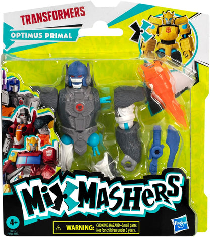 Transformers MixMashers, Optimus Primal, Figura de acción Mix-and-Match y Accesorios