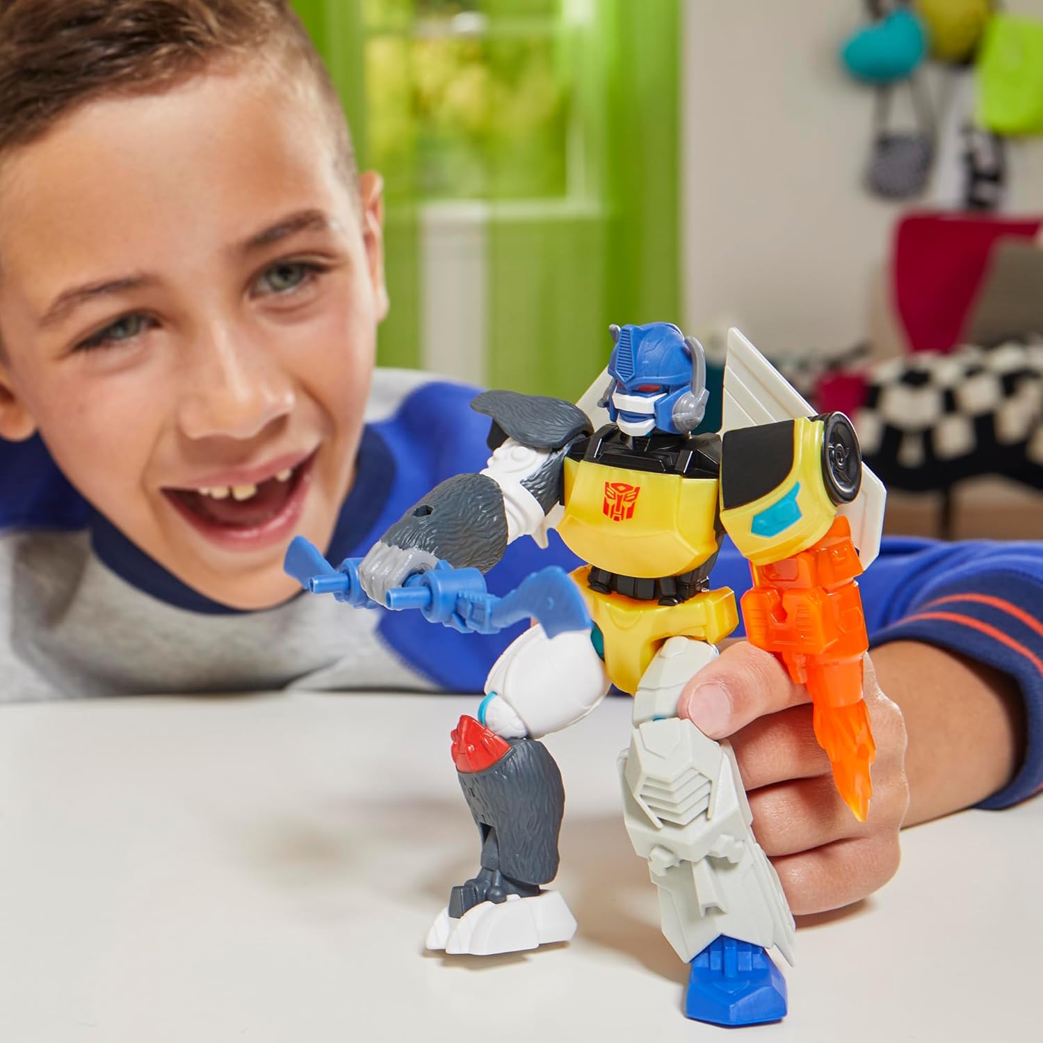 Transformers MixMashers, Optimus Primal, Figura de acción Mix-and-Match y Accesorios