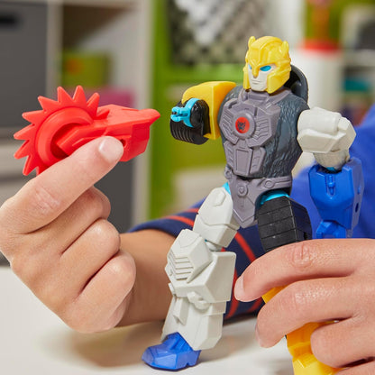 MixMashers Transformers Bumblebee aanpasbare Mix-and-Match-actiefiguur en accessoires