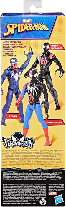 Marvel Spider-Man VenomVersus Titan Hero Series Spider-Man Action Figure, Black, 12 pulgadas