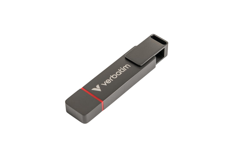Verbatim Dual QuickStick, 128 GB, externe 3.2 Gen 1 USB-C/USB-A SSD, high-speed USB-stick tot 530 MB/s, extreem snelle geheugenstick voor mobiele telefoon, laptop, pc en notebook