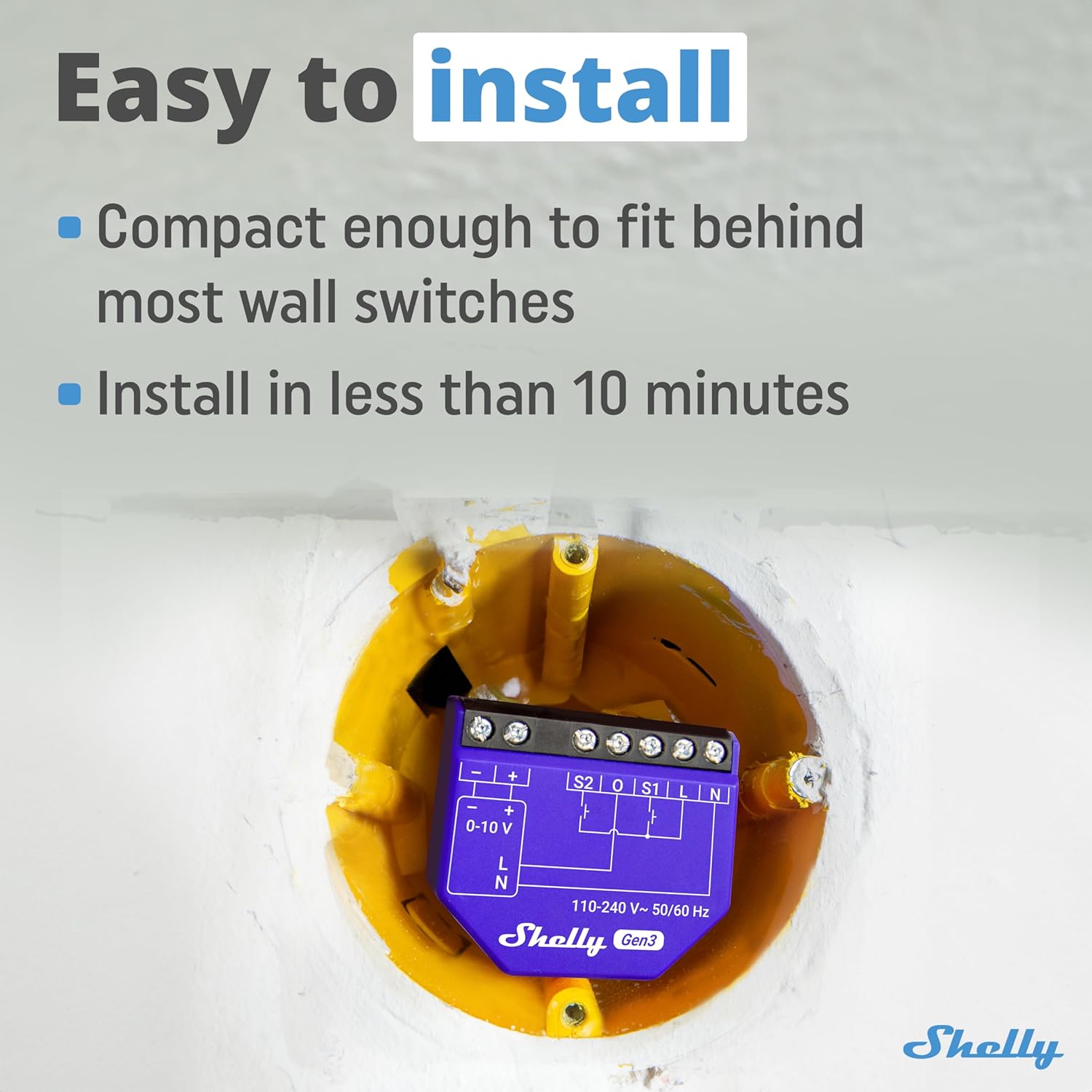 Shelly - Dimmer 0/1-10V Pm Gen3