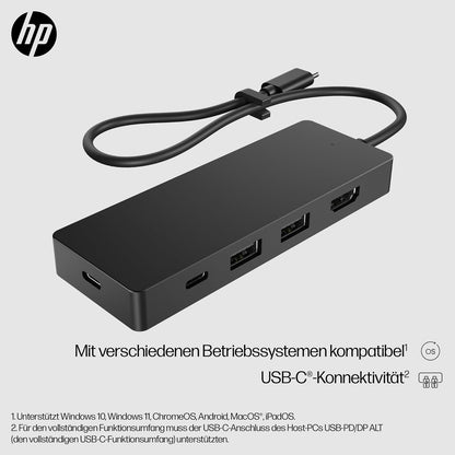 HP Travel Hub G3 - Port Replicator - USB-C - HDMI - for EliteBook 640 G9 Notebook, 840 G10 Notebook, ProBook 460 G11, 460 G11 Notebook