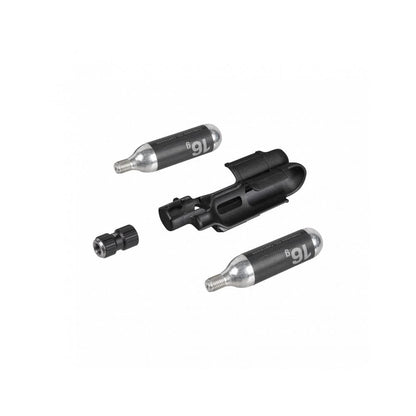 Topeak Nanomaster Duo Fixer Bracket with CO2 Cartridges