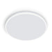 This sleek slim white ceiling light is designed to compliment any ceiling. The clean round lines of the main light are accented wi