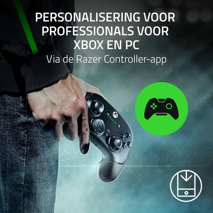 Razer Wolverine V3 Pro - Draadloze Esports Controller voor Xbox & PC (Draadloze HyperSpeed, Mecha Tactiele Actie Knoppen, Anti-drift Hall Effect analoge thumbsticks, haptische trillingen) Wit