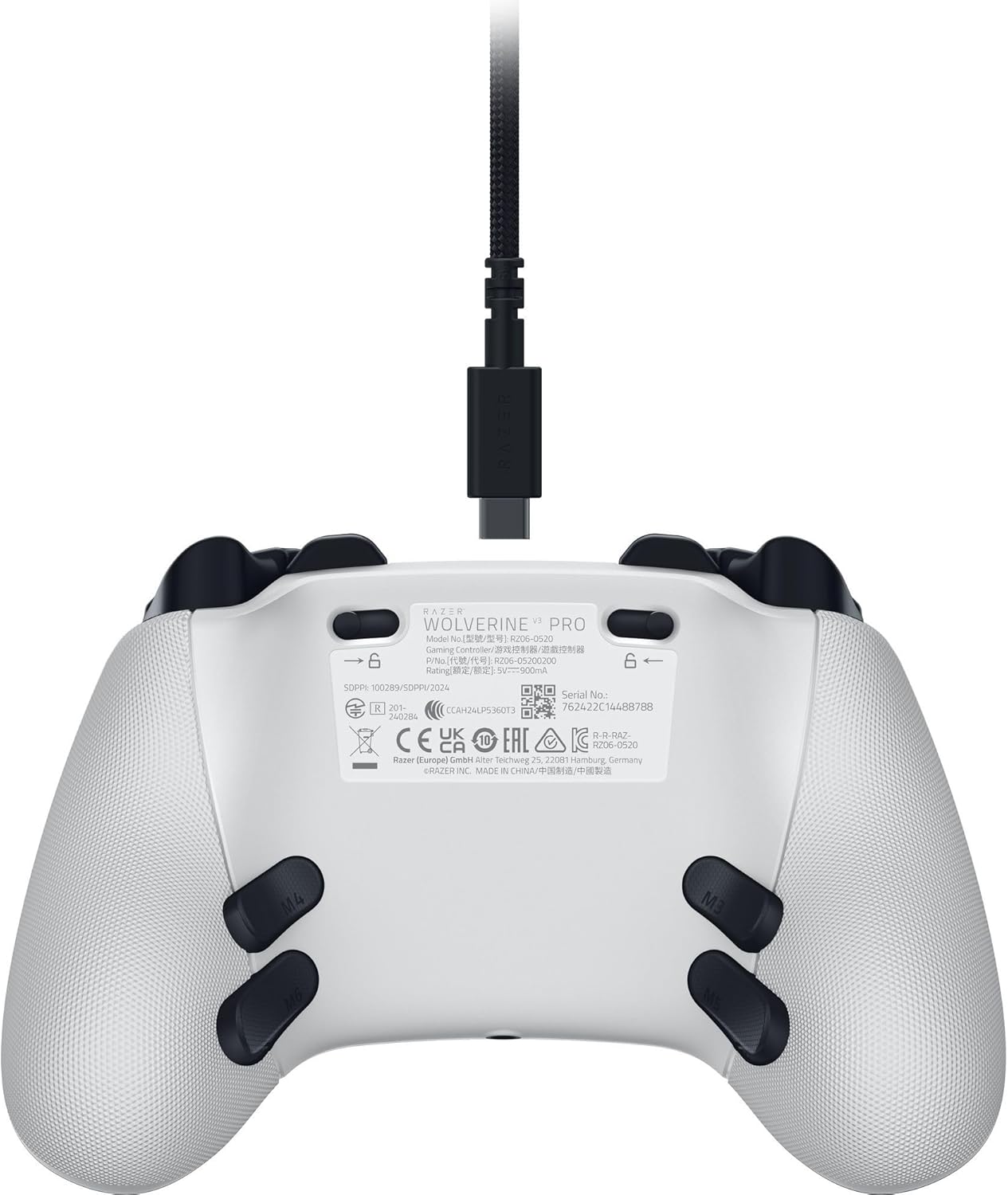 Razer Wolverine V3 Pro - Draadloze Esports Controller voor Xbox & PC (Draadloze HyperSpeed, Mecha Tactiele Actie Knoppen, Anti-drift Hall Effect analoge thumbsticks, haptische trillingen) Wit