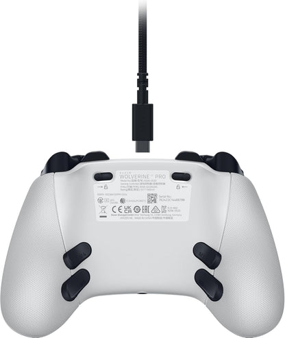 Razer Wolverine V3 Pro - Draadloze Esports Controller voor Xbox & PC (Draadloze HyperSpeed, Mecha Tactiele Actie Knoppen, Anti-drift Hall Effect analoge thumbsticks, haptische trillingen) Wit