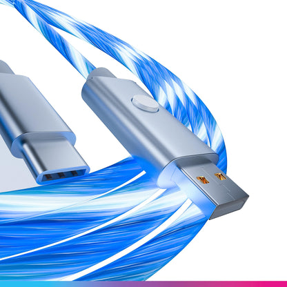 Oniverse - Usb-C Quick Charge Cable With Led - 2 Meters - White