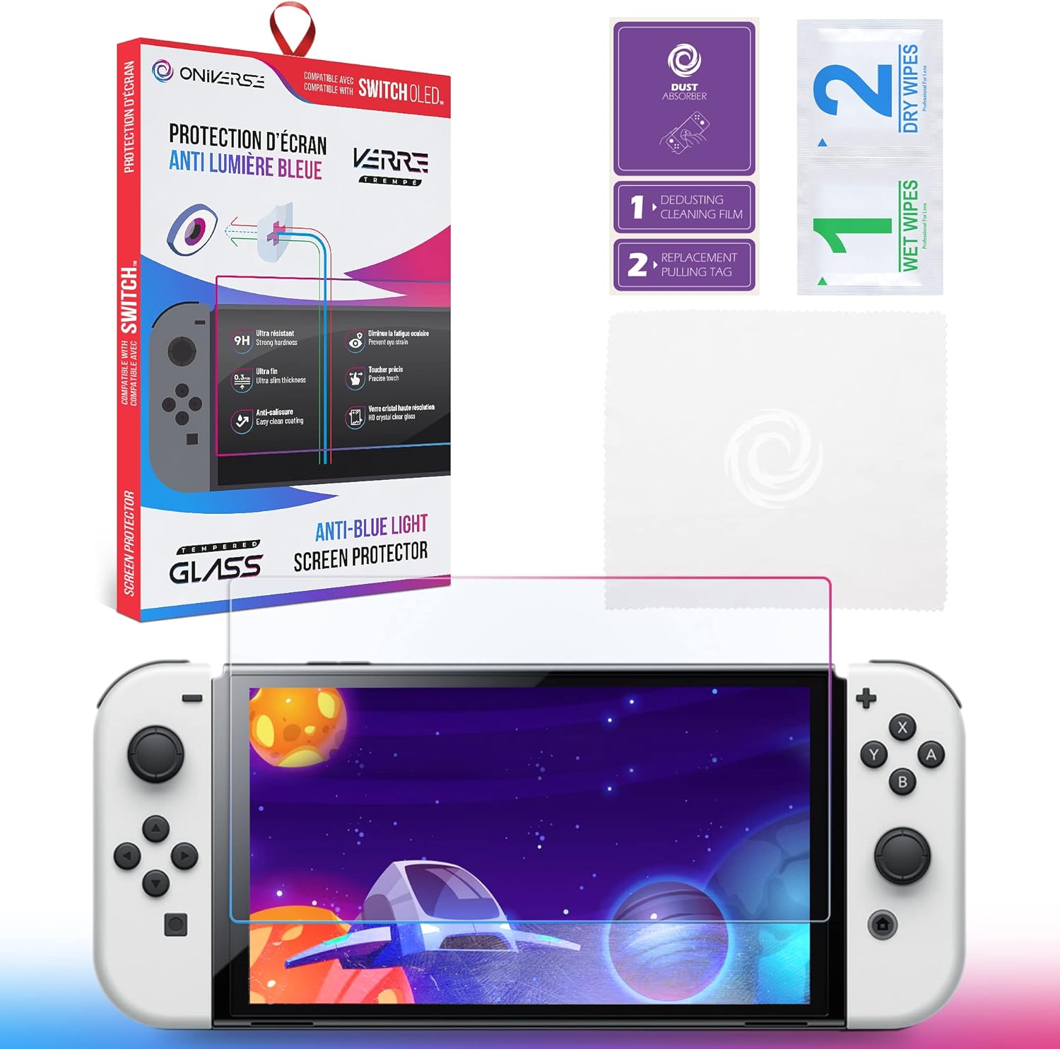 Oniverse - Anti-Blue Light Protective Screen For Console (Switch Oled)