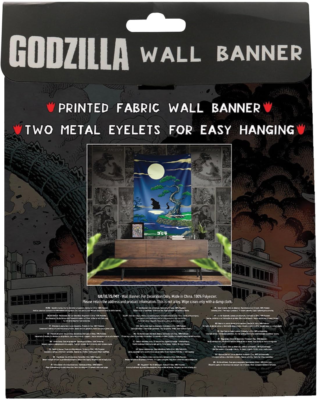 Godzilla Wandbehang 125 x 85 cm