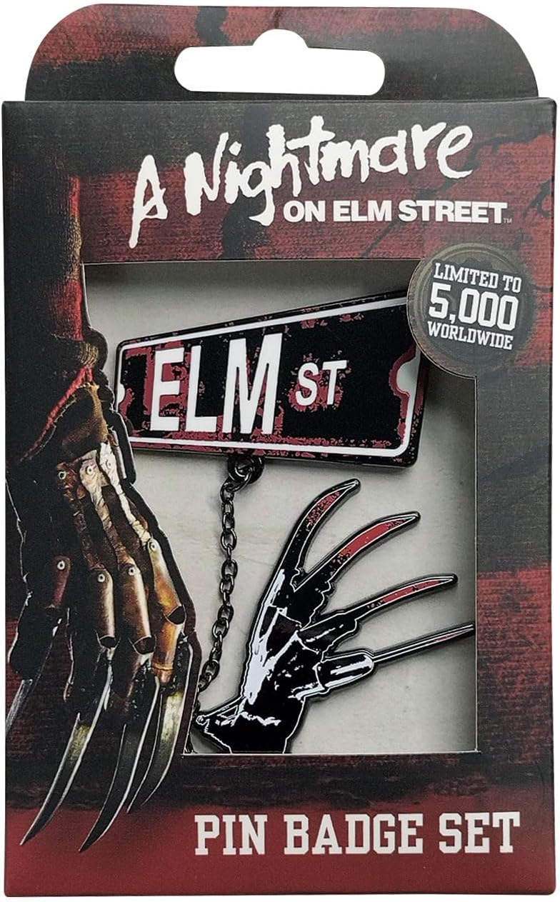 Nightmare On Elm St Pin Badge Set