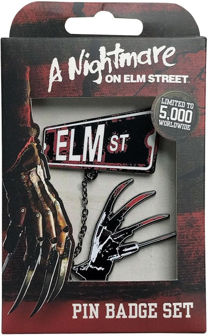 Nightmare On Elm St Pin Badge Set
