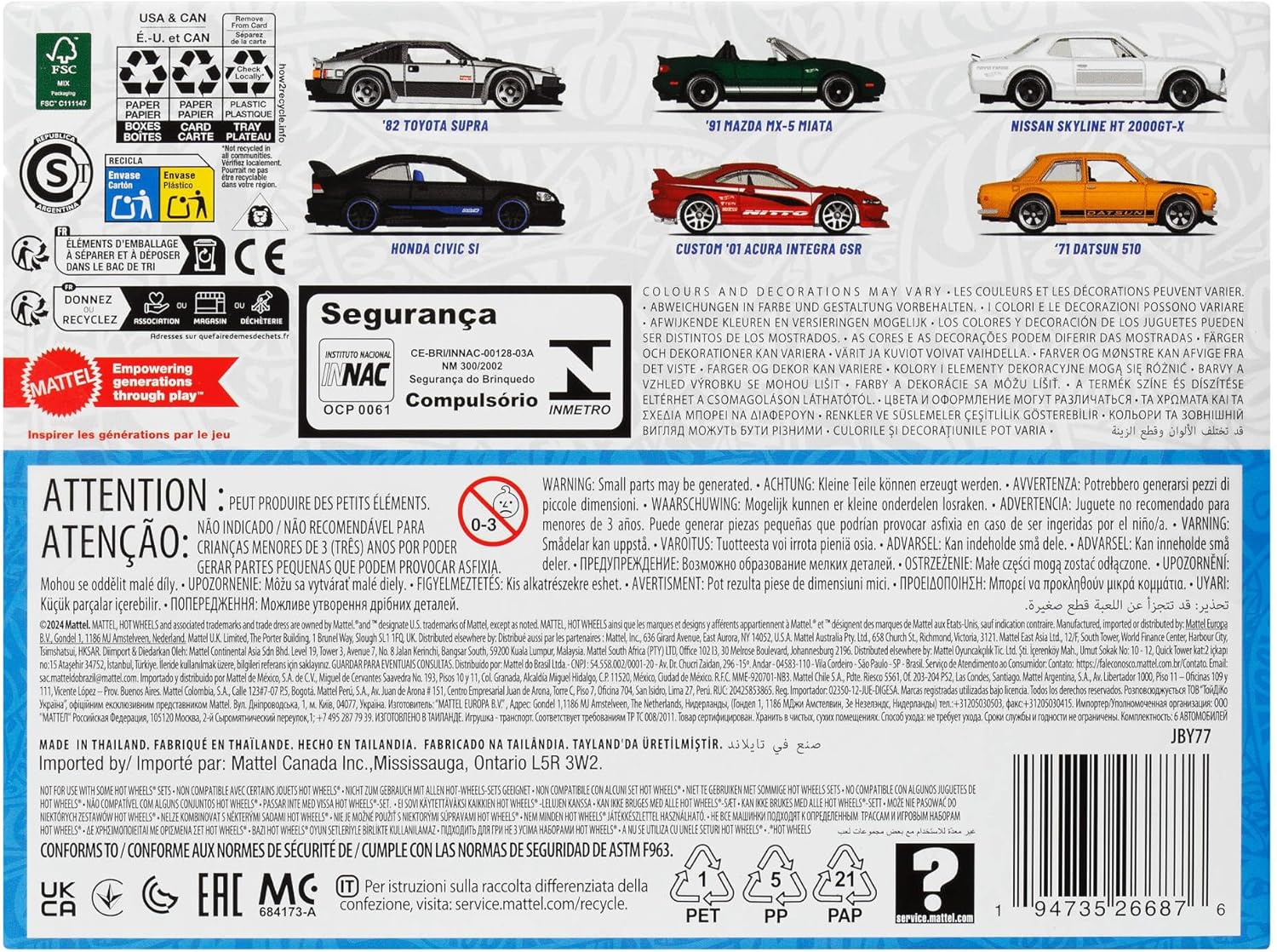 Hot Wheels Streets Of Japan Multipack