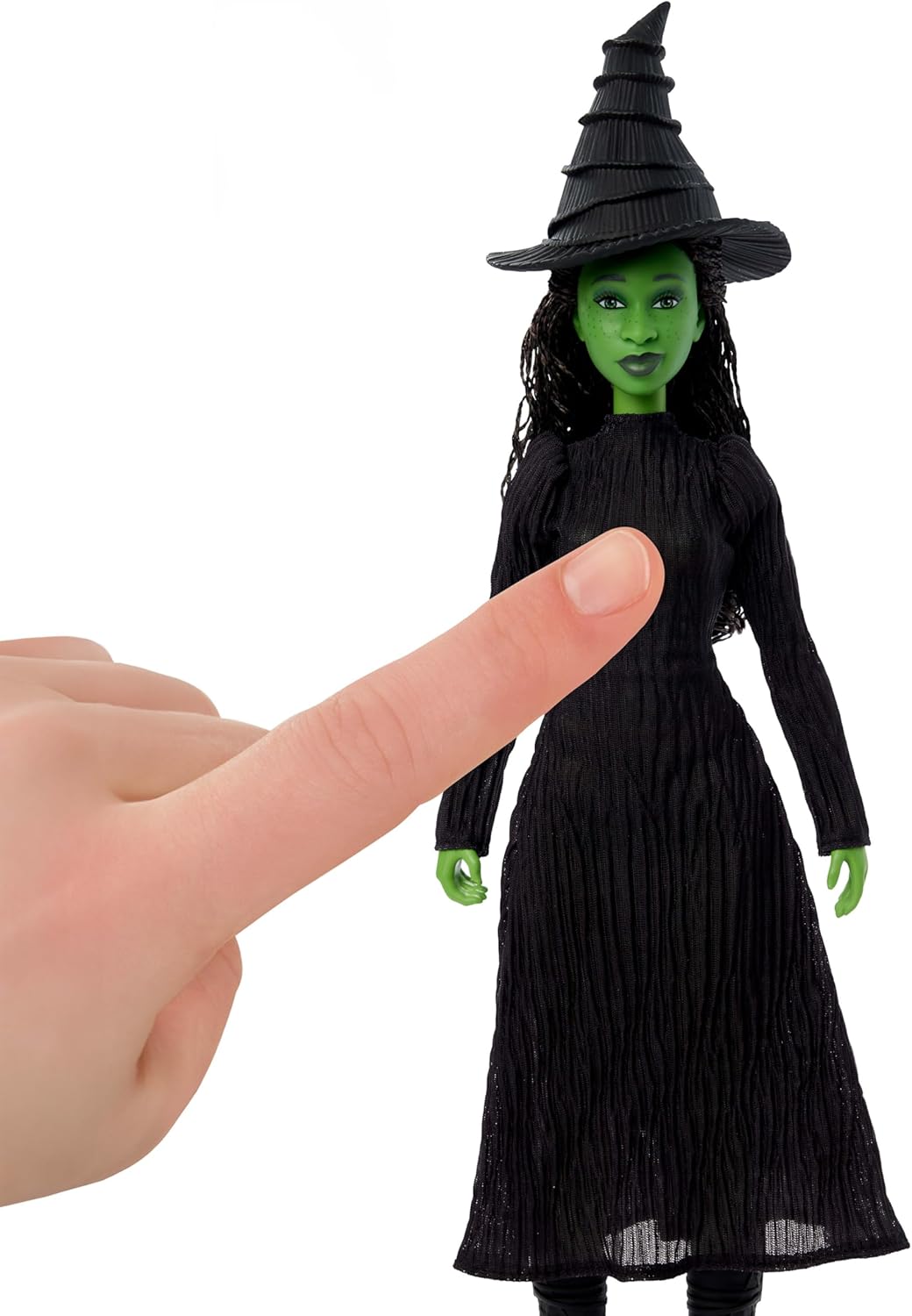 Mattel Wicked Singing Elphaba Fashion Doll & Accessories, Posable with Movie-Inspired Look & Removable Outfit, Sings “Defying Gravity”, JLG48