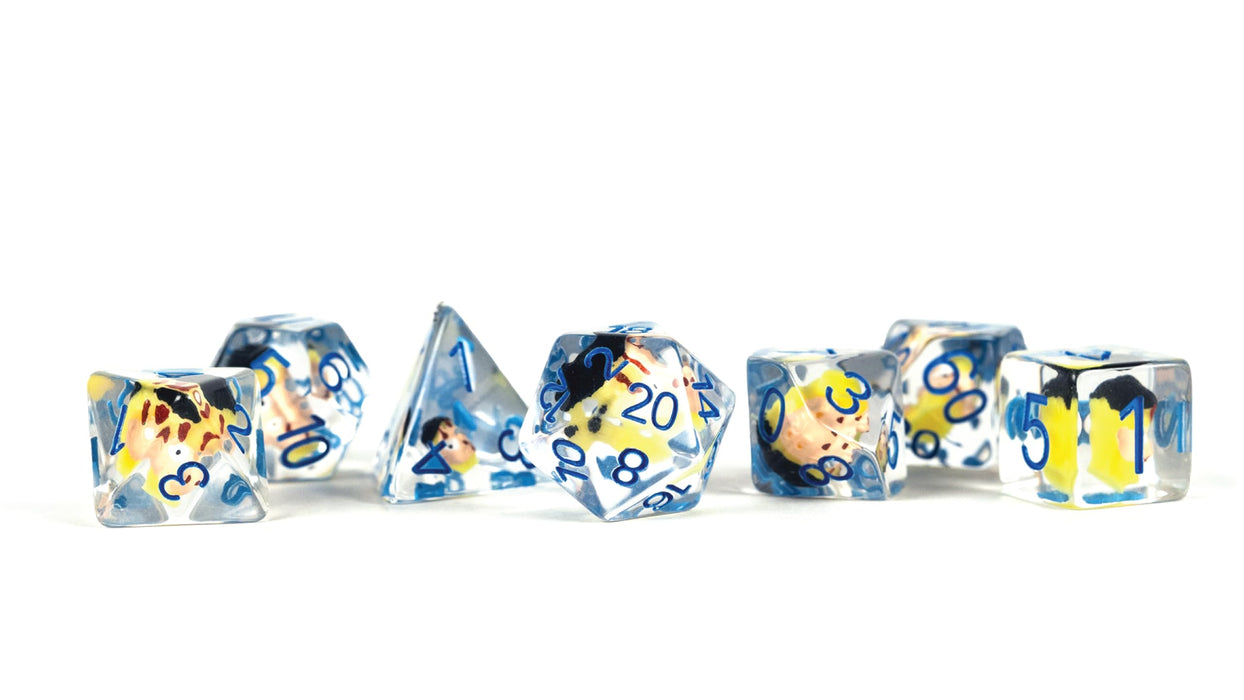 FanRoll Invincible Blood Damaged Resin Poly Dice Set