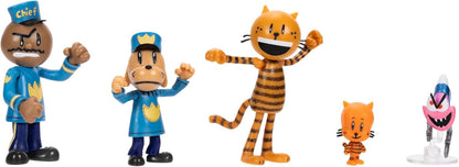 Dog Man Movie Action Figures Multipack Set, Includes 2.5 Inch Scale Figures - Inspired by The Dog Man Movie Toys, Lil Petey, Petey, Chief, and Flippy!