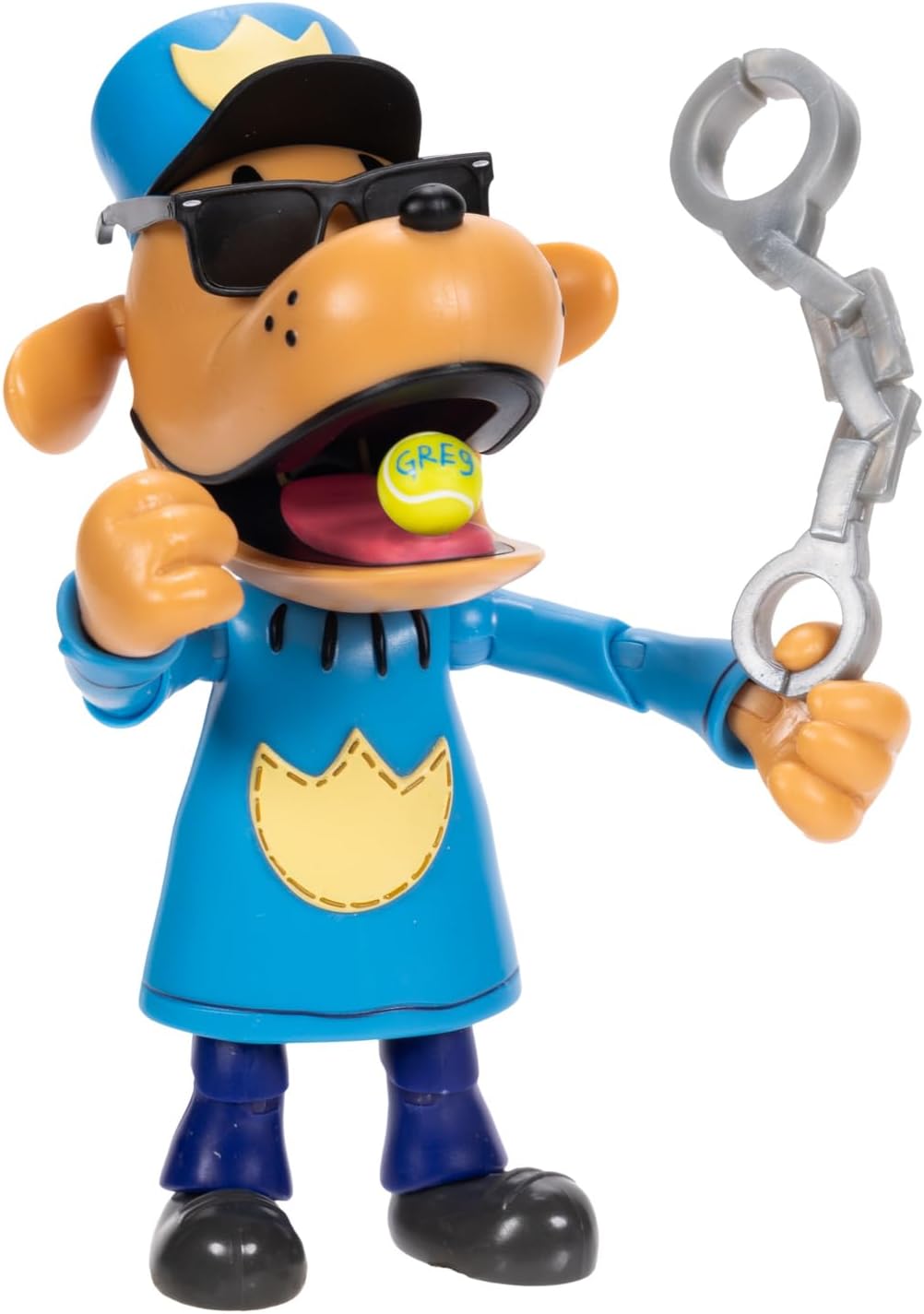 JAKKS Pacific Dog Man 12.7cm Articulated Action Figure with Accessories, Collect Movie Action Figures and Plush Toys