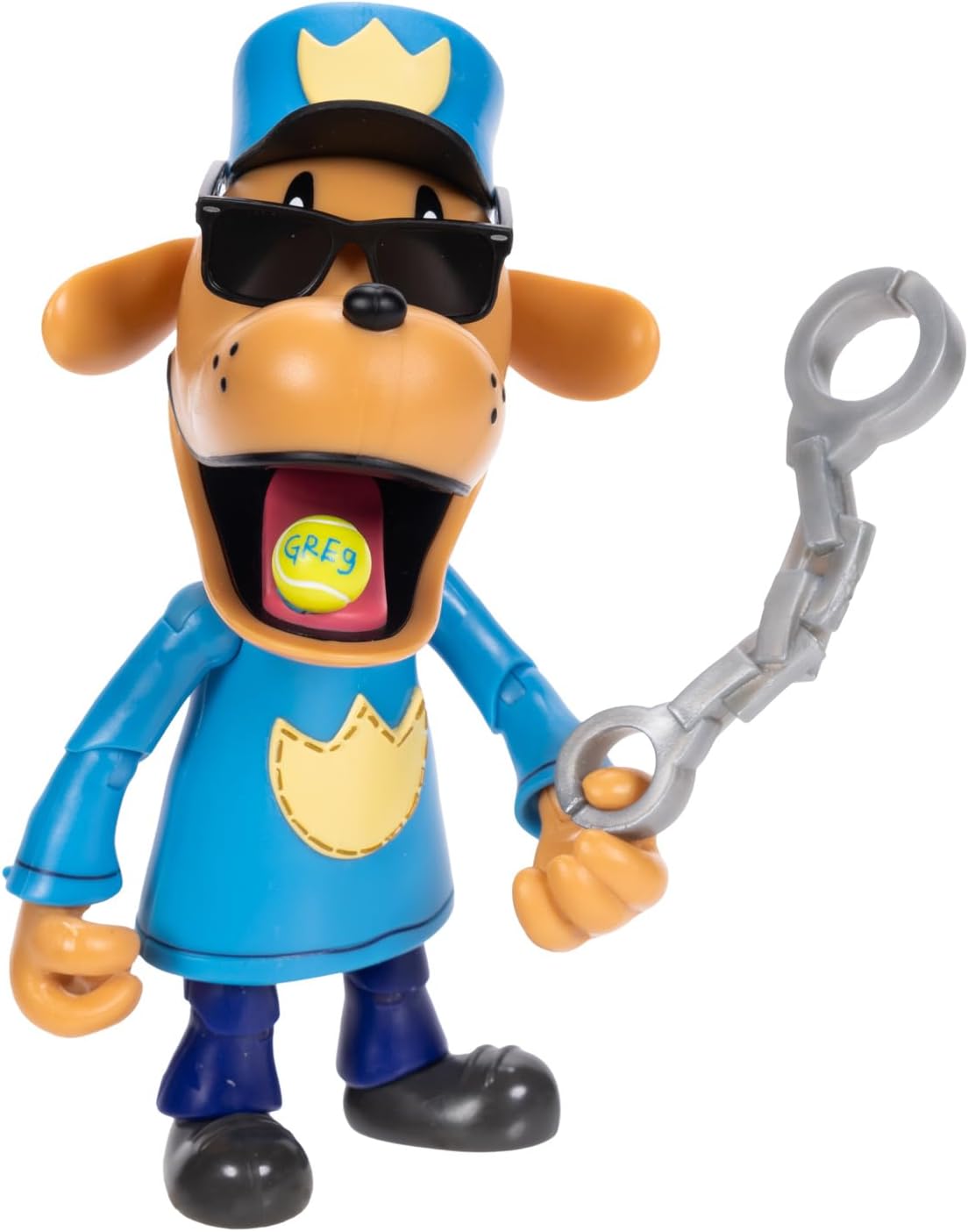 JAKKS Pacific Dog Man 12.7cm Articulated Action Figure with Accessories, Collect Movie Action Figures and Plush Toys