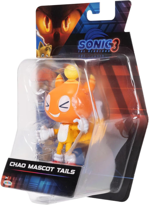 Sonic 3 The Hedgehog - Licence Officielle Sega- Figurine Articulée Chao Mascot Tails - 12,7 Cm - Jouet Enfant - Pour Les Fans De Tous Âges - Figurine à Collectioner - Détails Réalistes - 3 Ans +