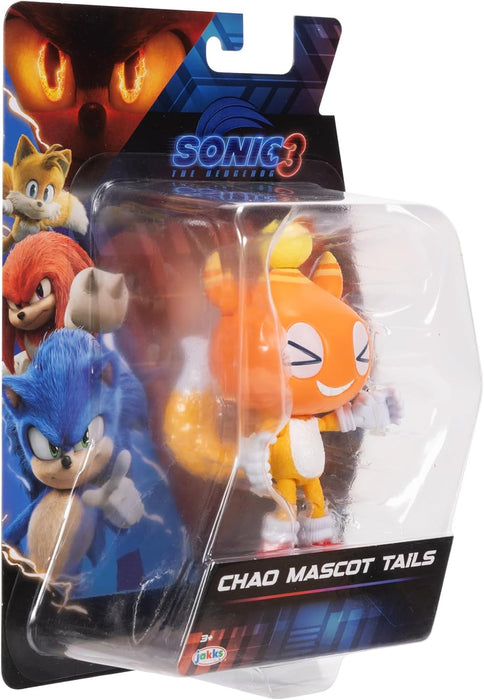 Sonic 3 The Hedgehog - Licence Officielle Sega- Figurine Articulée Chao Mascot Tails - 12,7 Cm - Jouet Enfant - Pour Les Fans De Tous Âges - Figurine à Collectioner - Détails Réalistes - 3 Ans +