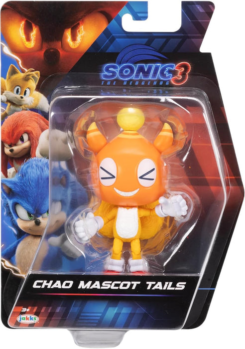 Sonic 3 The Hedgehog - Licence Officielle Sega- Figurine Articulée Chao Mascot Tails - 12,7 Cm - Jouet Enfant - Pour Les Fans De Tous Âges - Figurine à Collectioner - Détails Réalistes - 3 Ans +