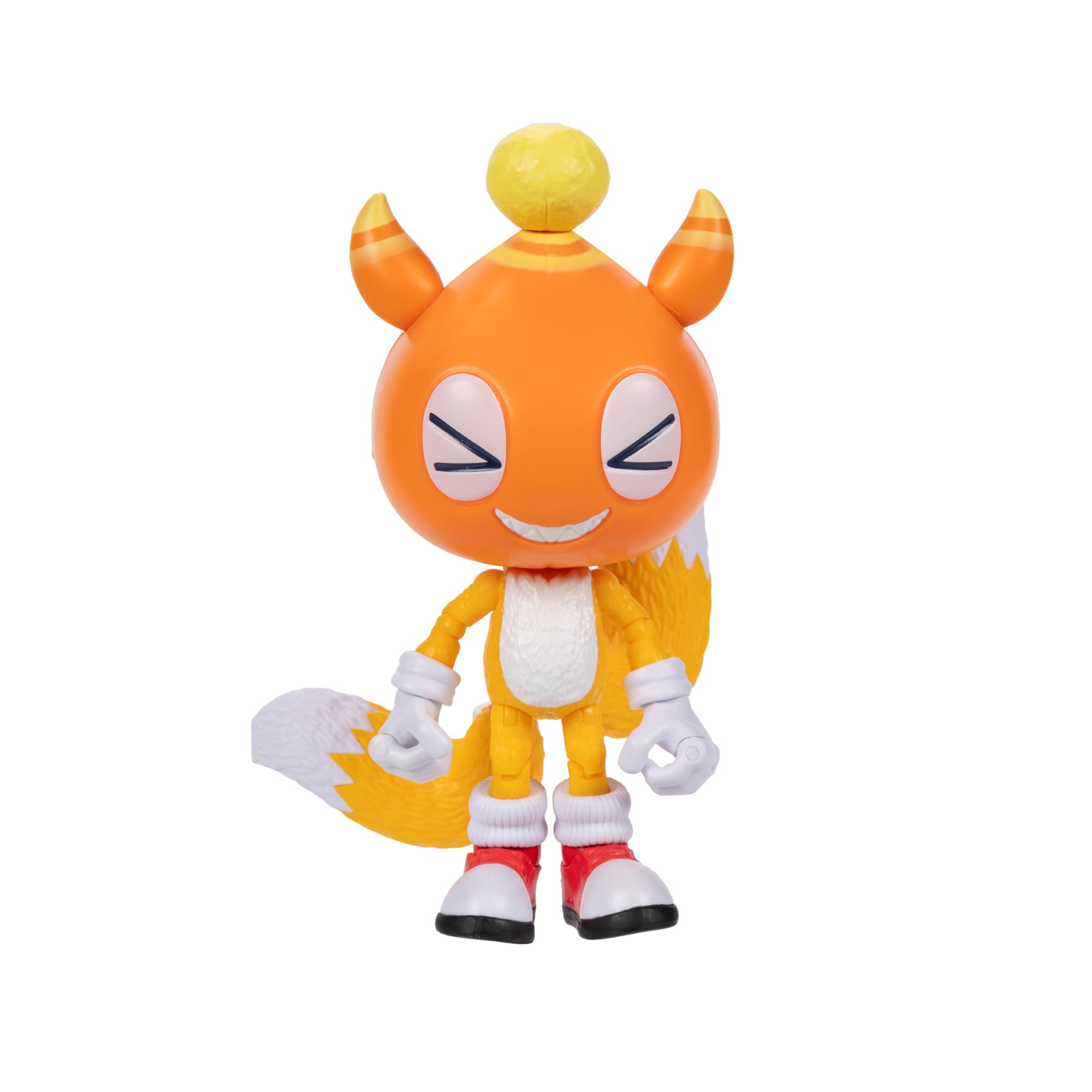 Sonic 3 The Hedgehog - Licence Officielle Sega- Figurine Articulée Chao Mascot Tails - 12,7 Cm - Jouet Enfant - Pour Les Fans De Tous Âges - Figurine à Collectioner - Détails Réalistes - 3 Ans +