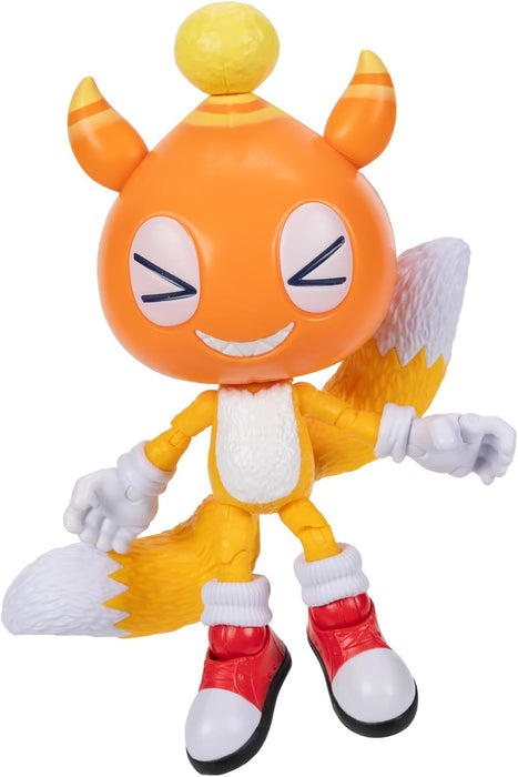Sonic 3 The Hedgehog - Licence Officielle Sega- Figurine Articulée Chao Mascot Tails - 12,7 Cm - Jouet Enfant - Pour Les Fans De Tous Âges - Figurine à Collectioner - Détails Réalistes - 3 Ans +