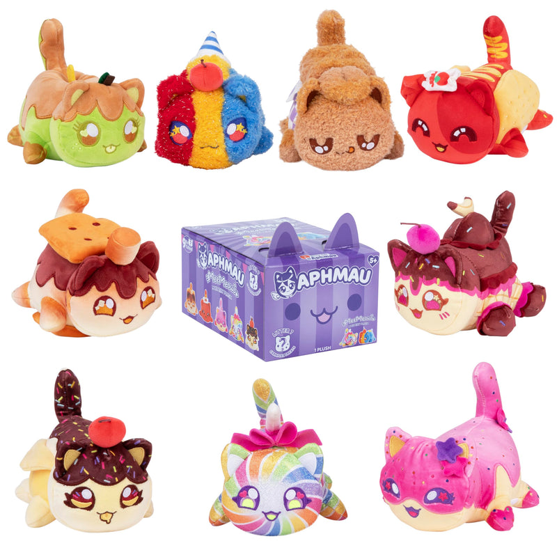Aphmau 6” MeeMeow Mystery Plush – Series 7; YouTube Gaming Channel, Blind Box, 1 of 9 Possible, Carnival Treats MeeMeows, Official Merch, One Supplied, Styles May Vary