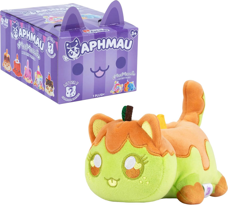Aphmau 6” MeeMeow Mystery Plush – Series 7; YouTube Gaming Channel, Blind Box, 1 of 9 Possible, Carnival Treats MeeMeows, Official Merch, One Supplied, Styles May Vary