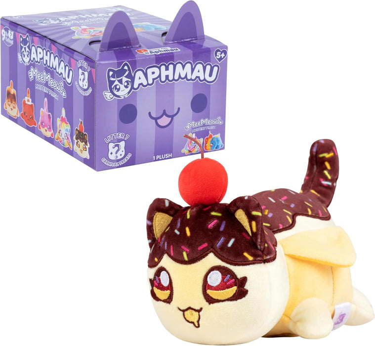 Aphmau 6” MeeMeow Mystery Plush – Series 7; YouTube Gaming Channel, Blind Box, 1 of 9 Possible, Carnival Treats MeeMeows, Official Merch, One Supplied, Styles May Vary