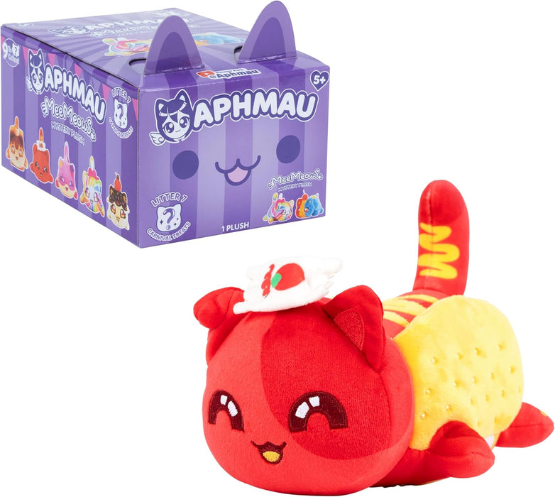 Aphmau 6” MeeMeow Mystery Plush – Series 7; YouTube Gaming Channel, Blind Box, 1 of 9 Possible, Carnival Treats MeeMeows, Official Merch, One Supplied, Styles May Vary