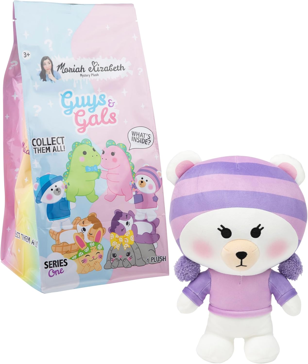 Moriah Elizabeth 11" Mystery Plush - Guys & Gals, YouTube Craft Channel, Blind Box, 1 of 8 Possible, Official Merch, One Supplied, Styles May Vary