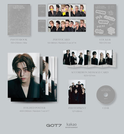 Winter Heptagon - incl. 56pg Photobook, 2 Photocards, Photo Print, Folded Poster, Sticker + Accordion Message Card