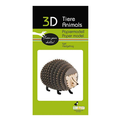 Fridolin 3D Papiermodell, Igel