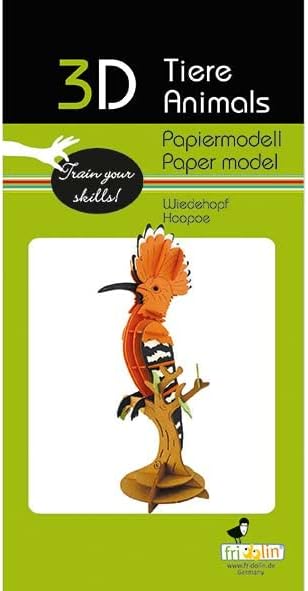 3D Paper Model Hoopoe