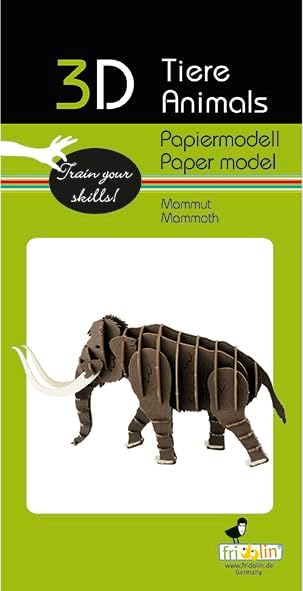 3D Paper Model Mammoth