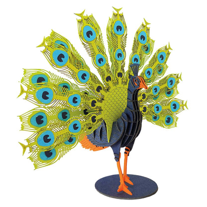 Fridolin 3D Papiermodell Pfau