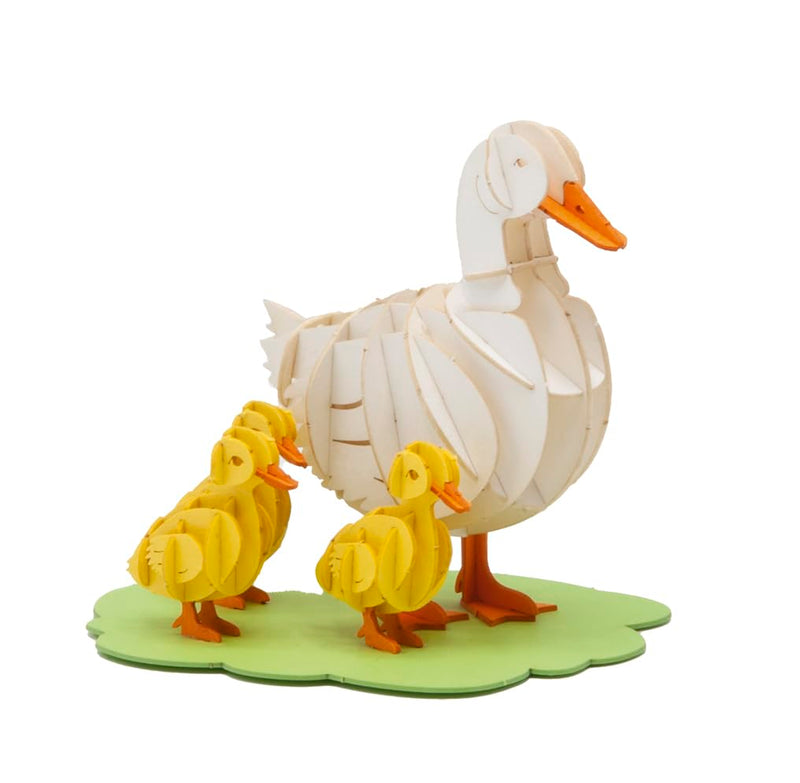 3D Paper Model Goose family