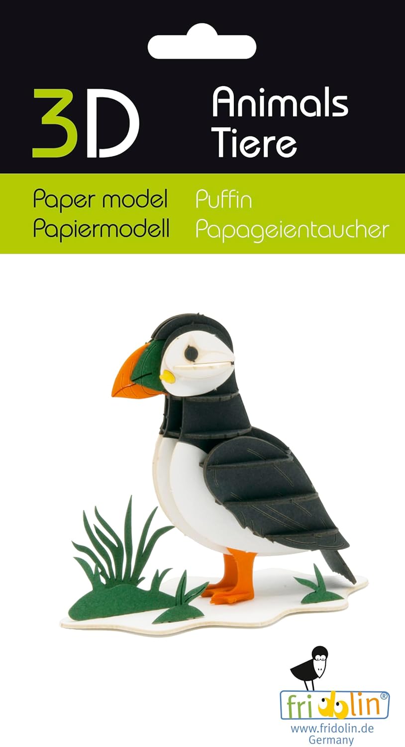 Fridolin Modelo de papel 3D - Frailecillos